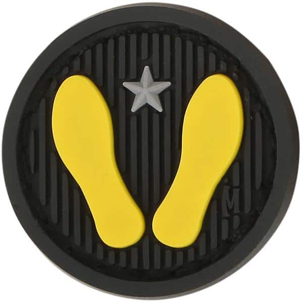 Maxpedition Yellow Footprints Morale Patch - Morale Patches